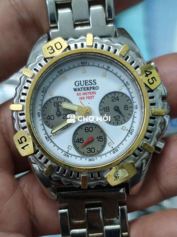 Đồng hồ Mỹ 3 cốt 6 kim 40mm,đờ mi vàng, niềng xoay