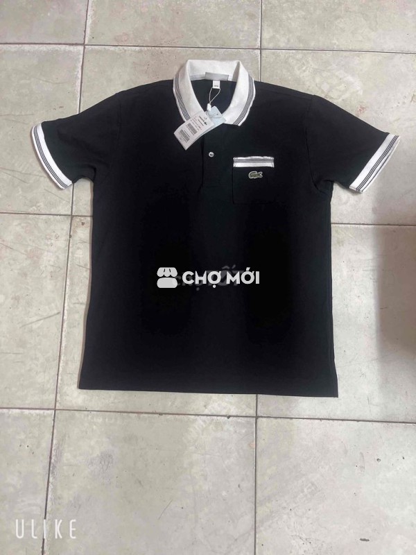 Áo polo Lacoste Nam size 4 Đen