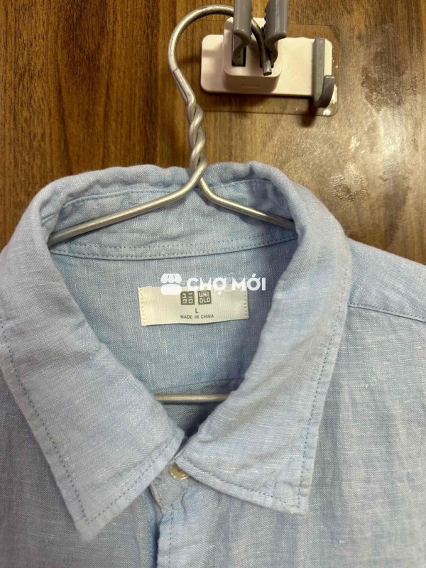 Áo sơ mi Uniqlo nam XL vải lanh