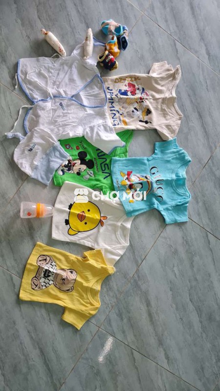 Quần áo trẻ sơ sinh cotton nhiều màu