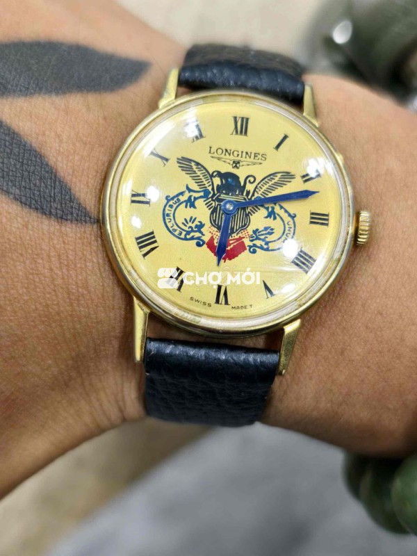 Cô loong Cót tay dial Eagle kim nug xanh độc sz34