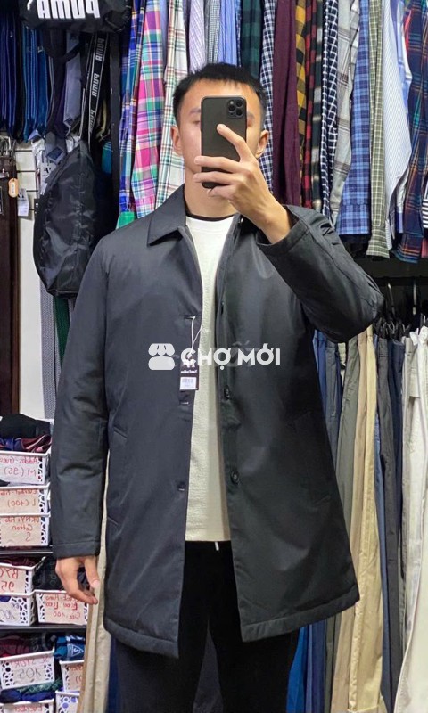Áo măng tô lông vũ cao cấp xuất Hàn size 100