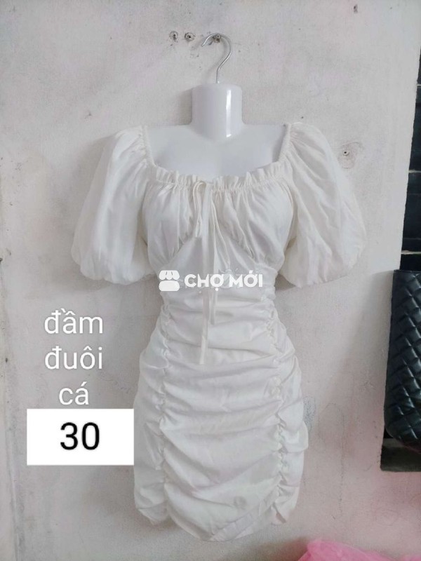 Đầm body nữ trắng size S đã dùng