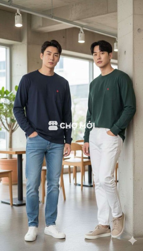 Áo thun tay dài POLO Cotton Nam