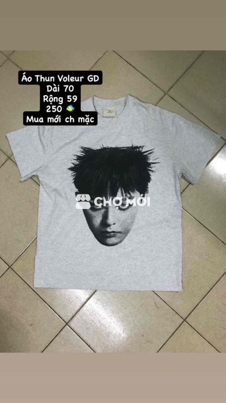 Áo thun Voleur GDRAGON Unisex Xám