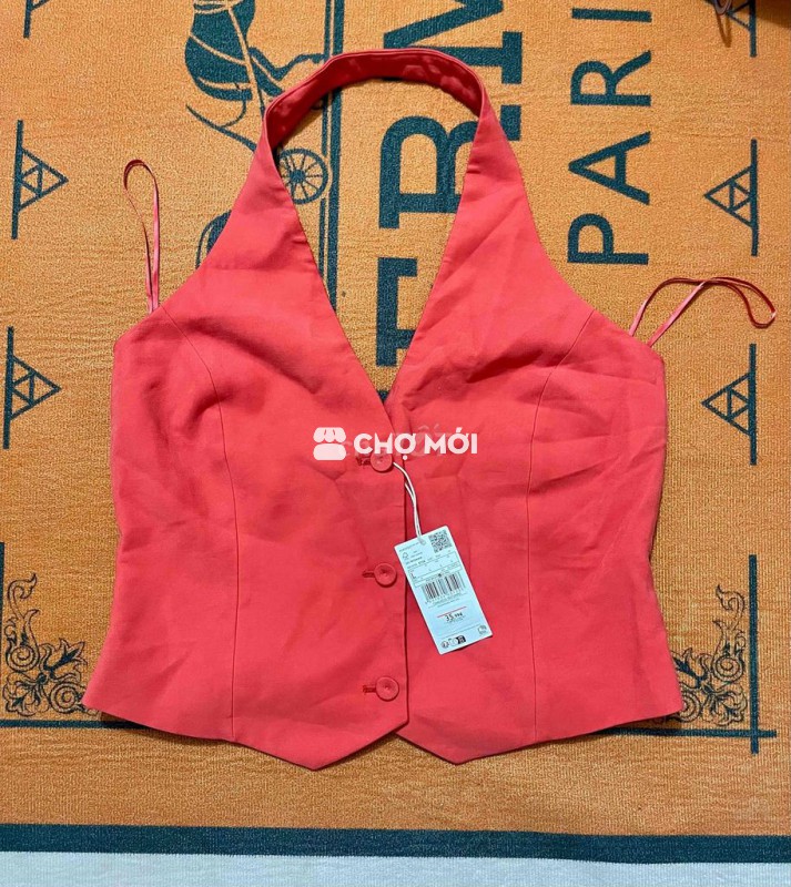 Áo ghilê Mango Nữ Hồng Mới