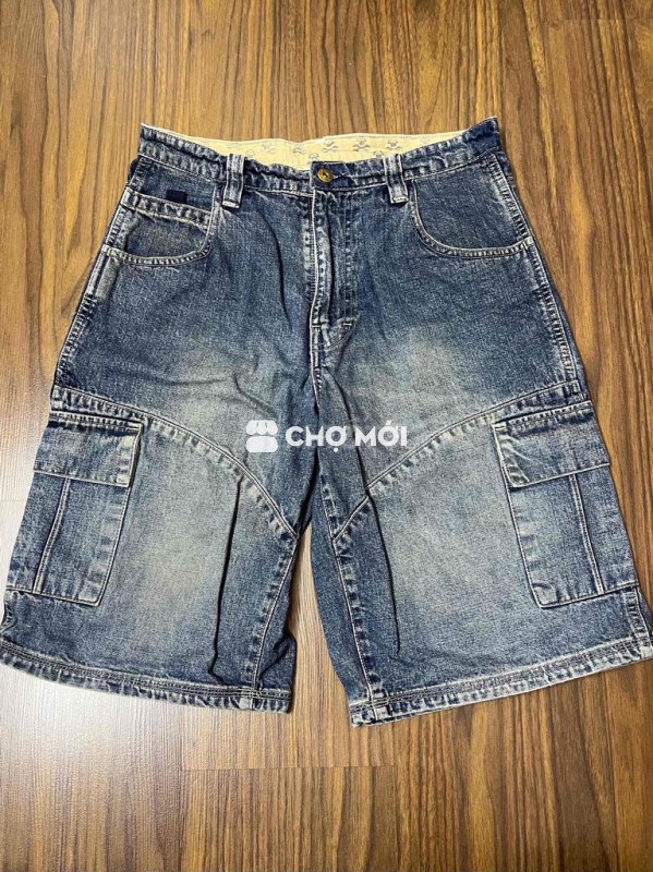 Quần đùi nam Jean xanh