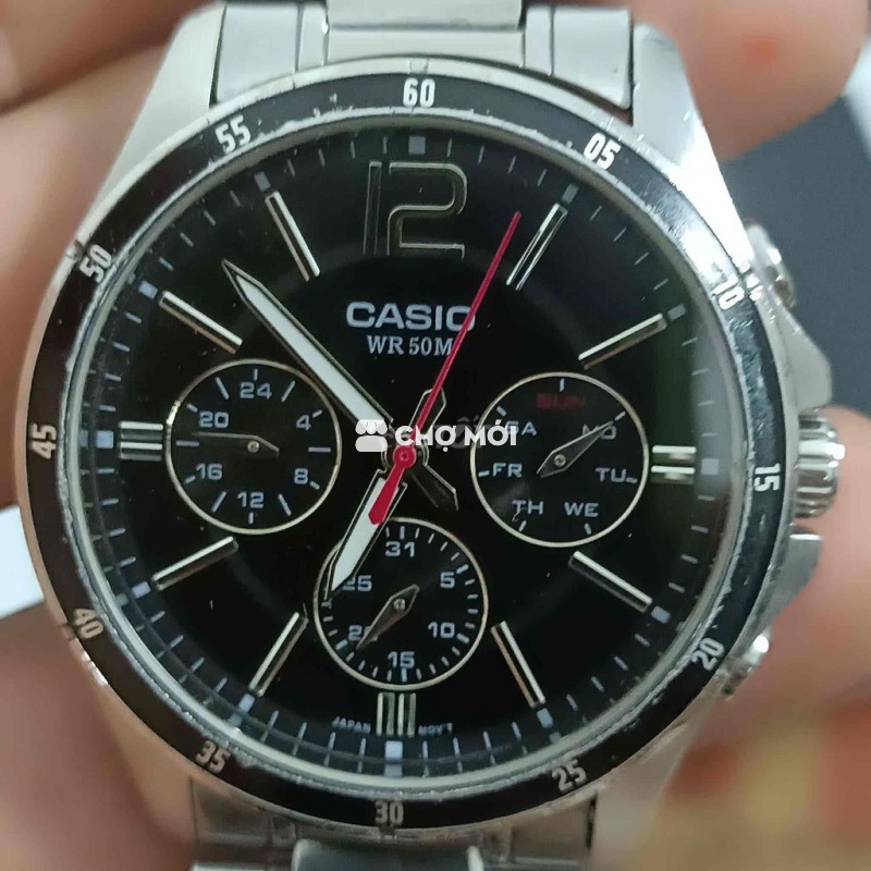 Đồng hồ Casio MTP-1374 Nam Thép Bạc