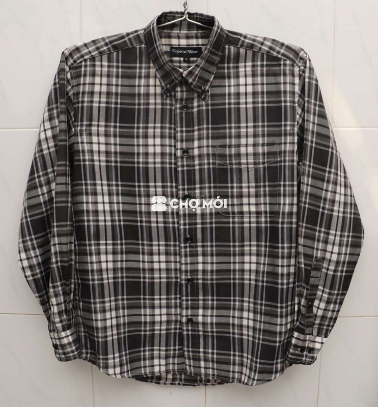Áo sơ mi nam Nhật Bản kẻ caro XL