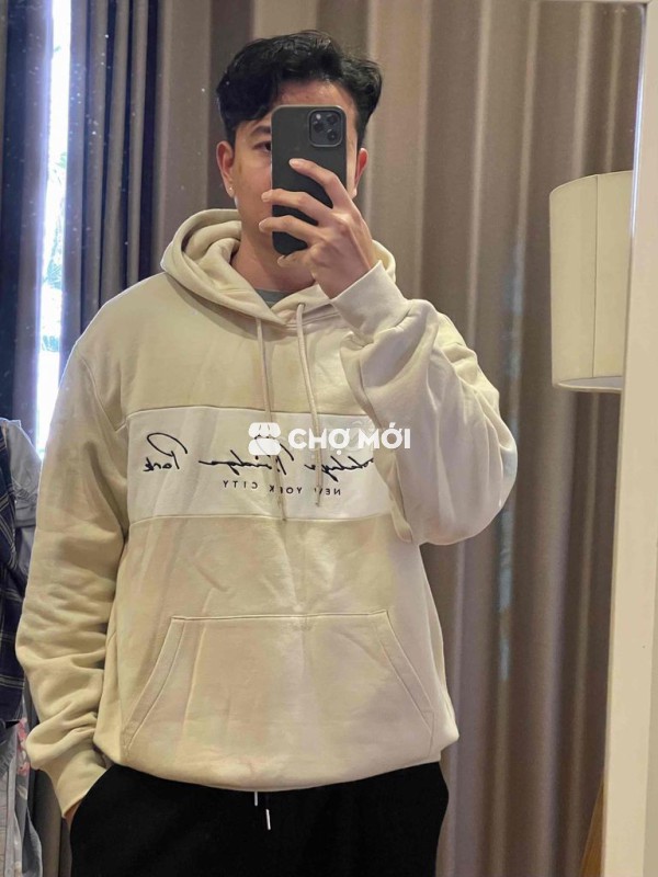 Áo nỉ mũ nam HM chính hãng