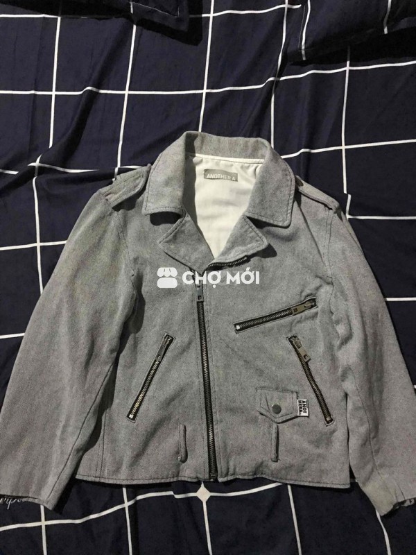 Áo khoác Biker ANOTHER A màu xám