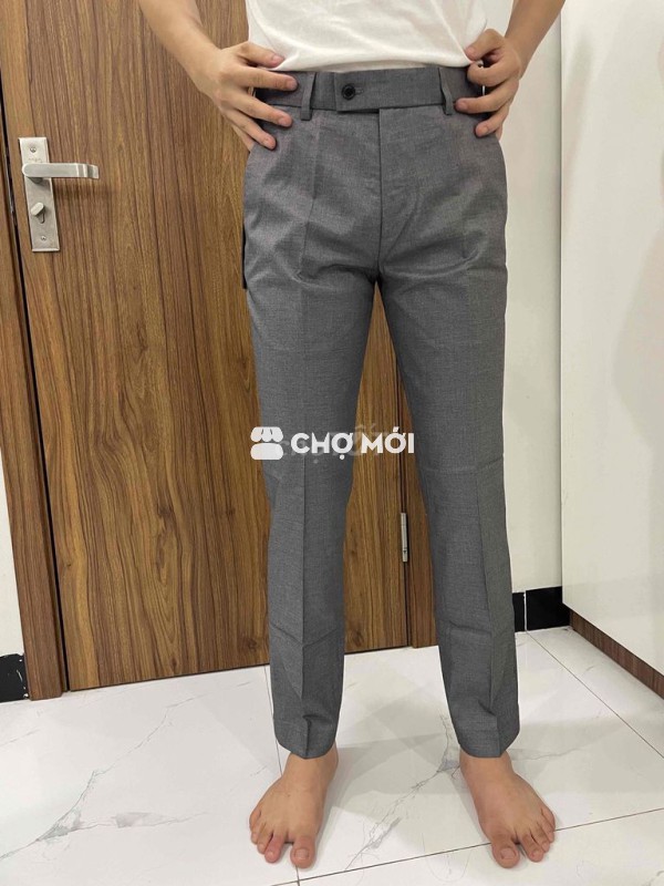 Quần âu nam Burberry Xám size 31