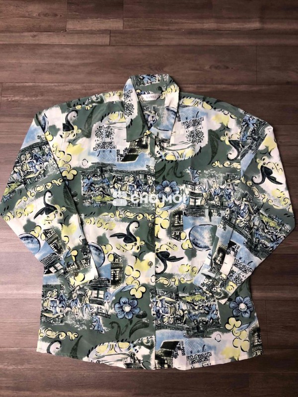 Samba sơmi hoạ tiết 60-70kg