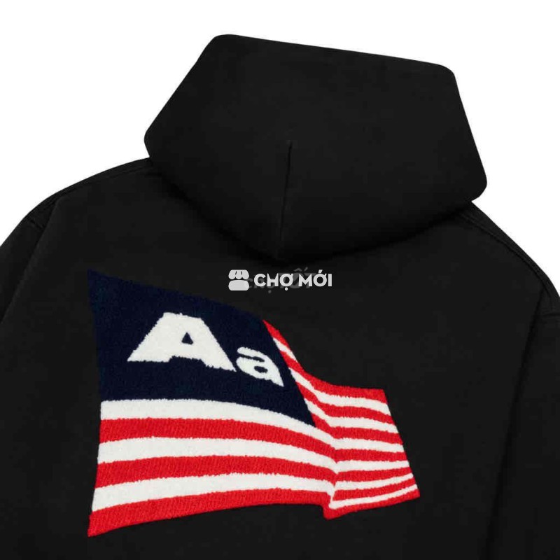 Áo khoác hoodie AASTU Unisex Đen