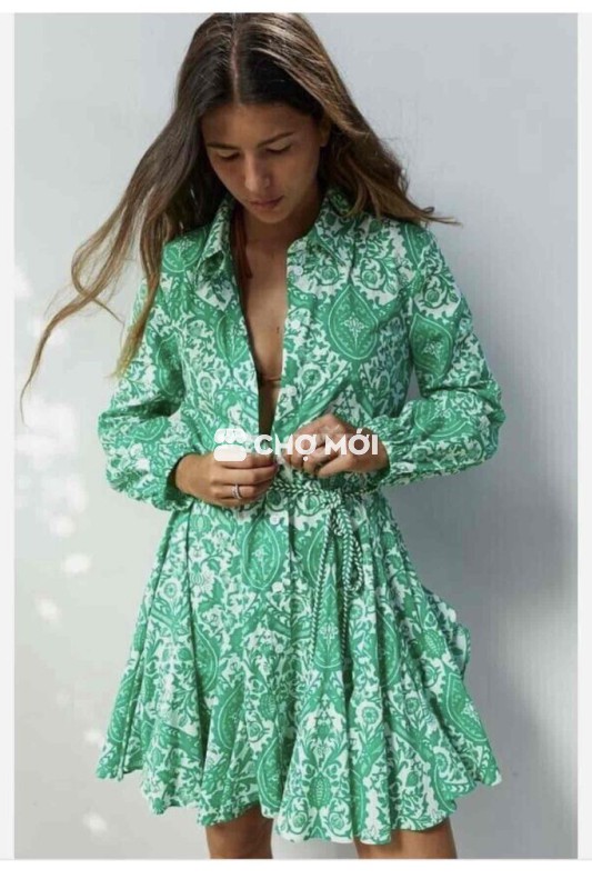 Đầm sơ mi Zara nữ size S