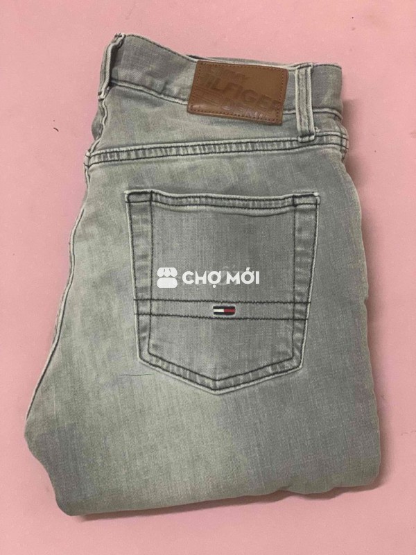 jean tommy demin màu xám sz 29/30