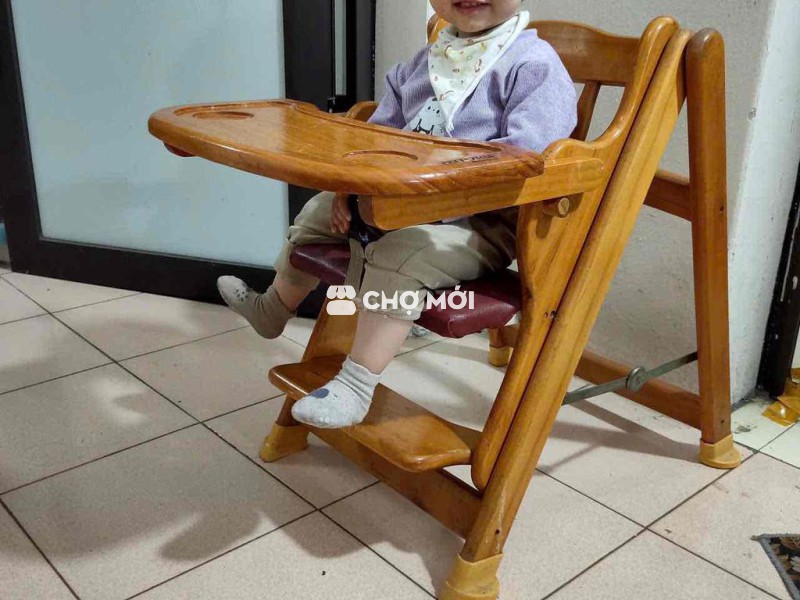 Ghế ăn dặm Gỗ tự nhiên Nâu