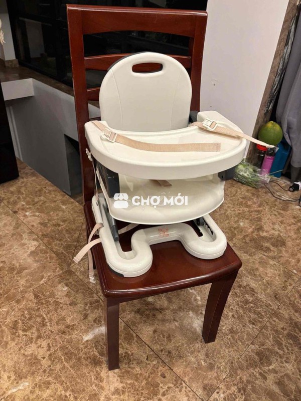 Ghế ăn dặm Trắng Nhựa cao cấp
