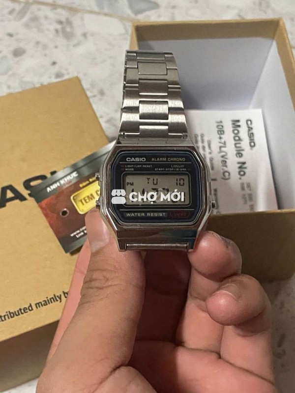 Đồng hồ Casio A158WA-1DF Bạc