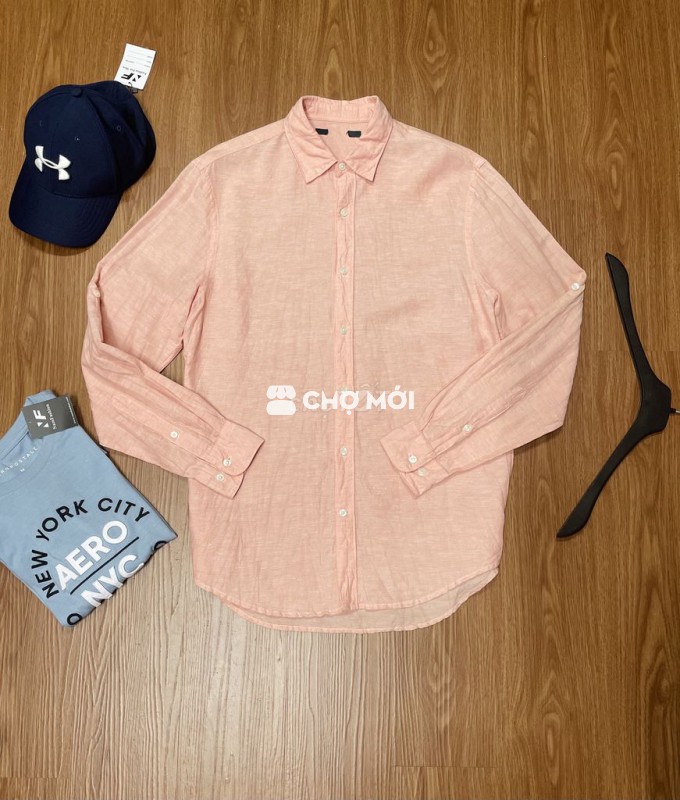 Áo sơ mi nam hồng sale