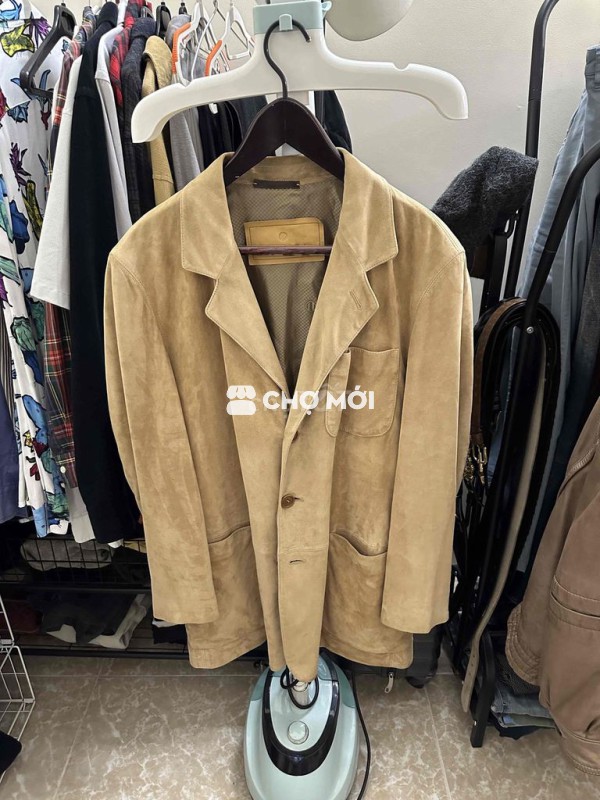 Áo vest Zegna bằng da lộn size 48 như mới