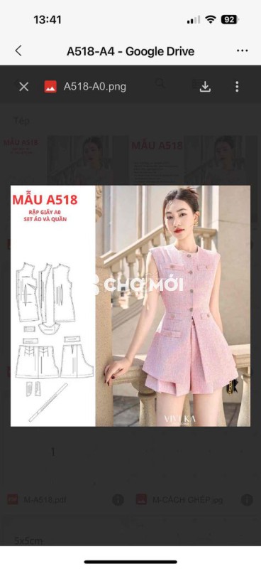 Set áo quần Nữ vải tweed size L-XL hàng mới