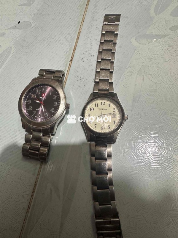 Đồng hồ Telva Unisex Kim loại Bạc