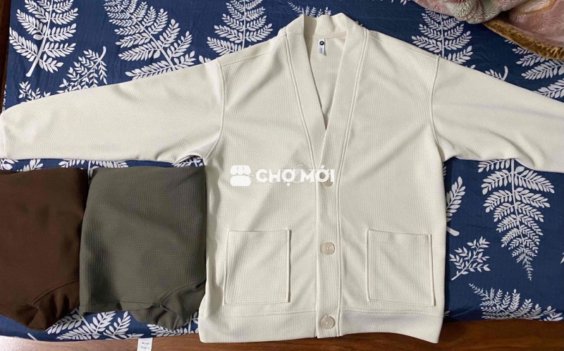 combo 3 áo khoác nỉ cardigan Atino sizeM dưới 65kg