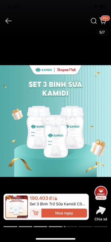 Máy hút sữa Kamidi