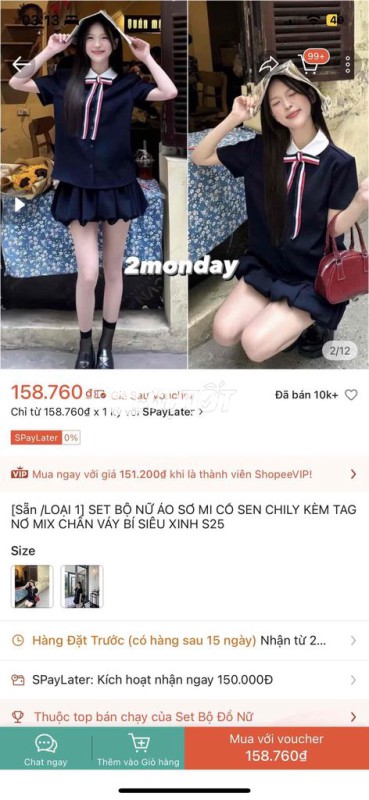 Set đồ nữ vải Xanh navy