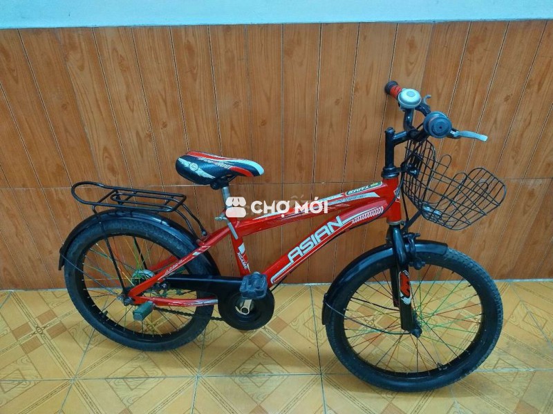Xe đạp trẻ em 7-9 tuổi màu đỏ ASIAN