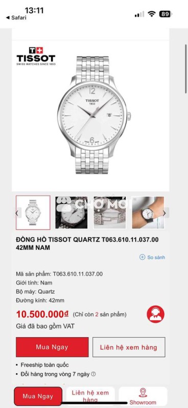 TISSOT TRADITION Pin Hàng Chính Hãng Thuỵ Sỹ