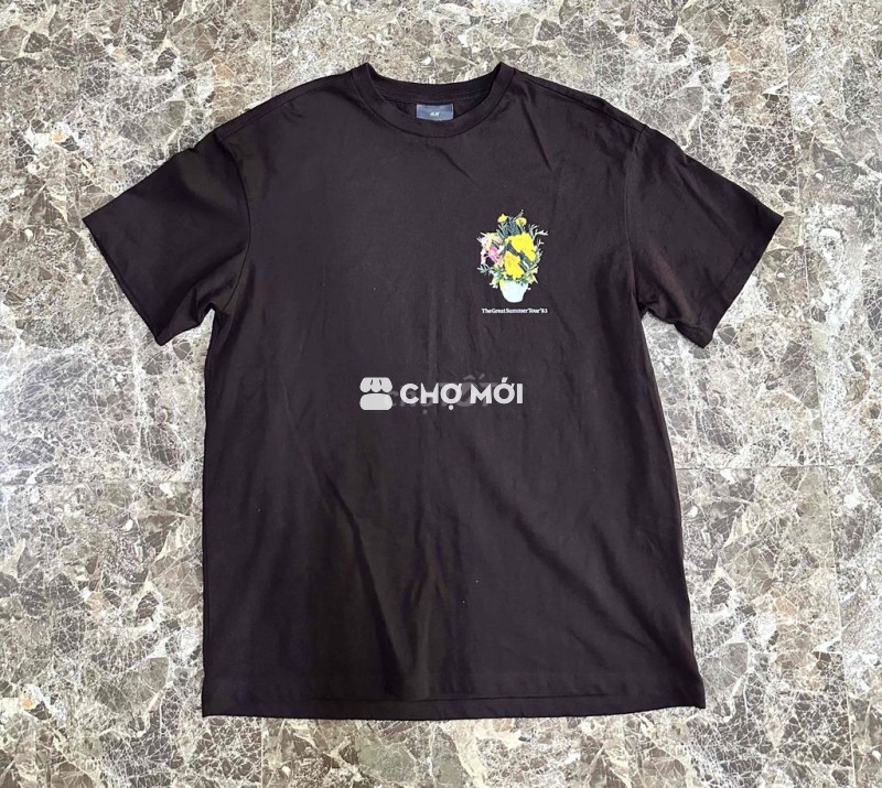 Áo phông màu nâu thời trang mới nhất hang H&M 0000