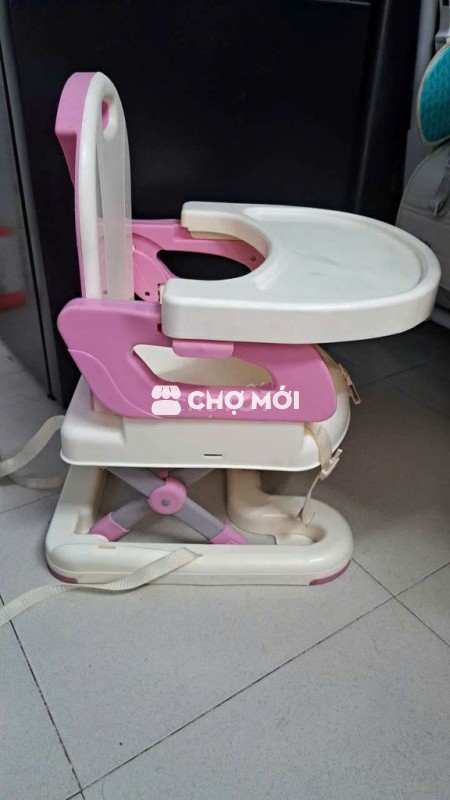Ghế ăn dặm Mastela Hồng Trắng