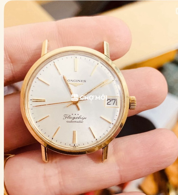 Đồng hồ Longines Flagship Nam niềng đúc cạp gold