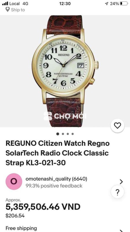 Đồng hồ Citizen Reguno SolarTech Nam