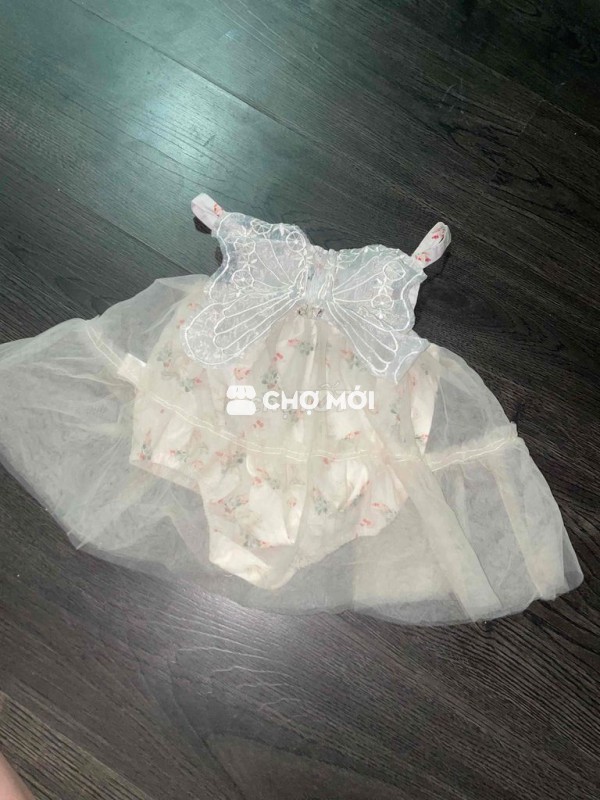 Váy Nữ Trẻ em 1 tuổi Trắng