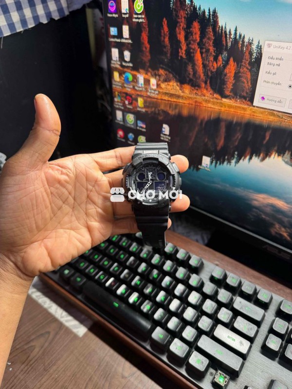 Đồng hồ Casio thể thao  G-shock GA100 Đen gshock
