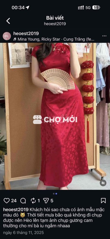 Áo dài cách tân Nữ Lụa size S