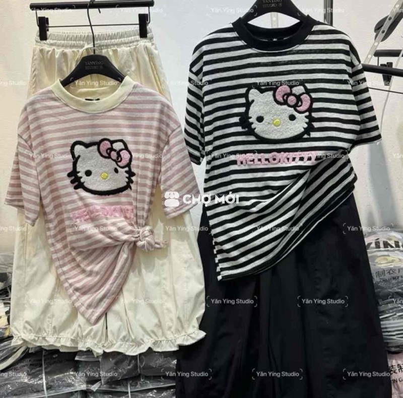 Bộ quần áo Hello Kitty Nữ Vải
