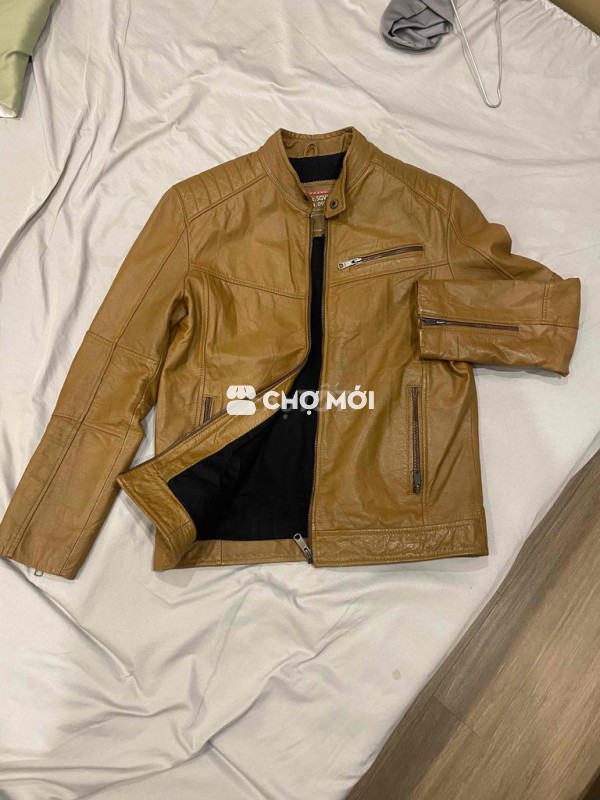 Áo khoác da bò thật Prada, phát tướng nên ko mặc