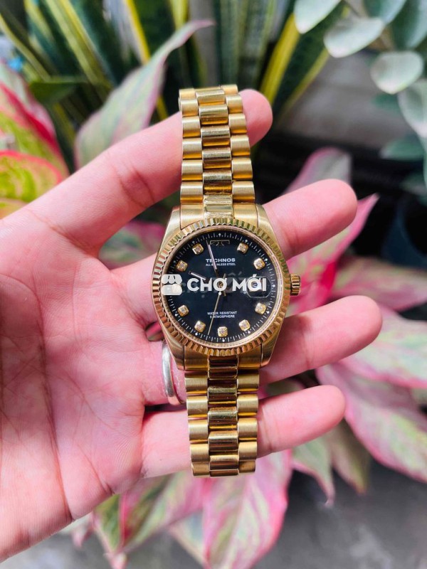 Đồng hồ Technos Datejust Nam Vàng 36mm