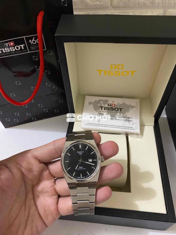 pass đồng hồ tissot PRX đen