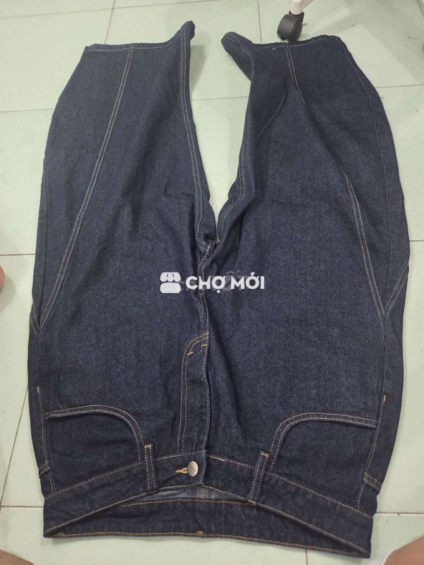Quần jeans ống rộng Xanh đen