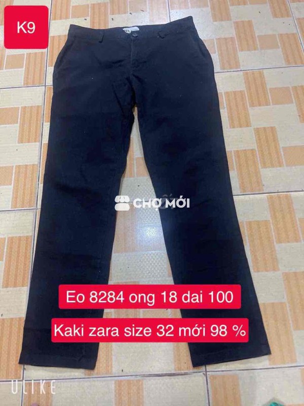 Quần kaki Zara nam size 32 Mới 98%