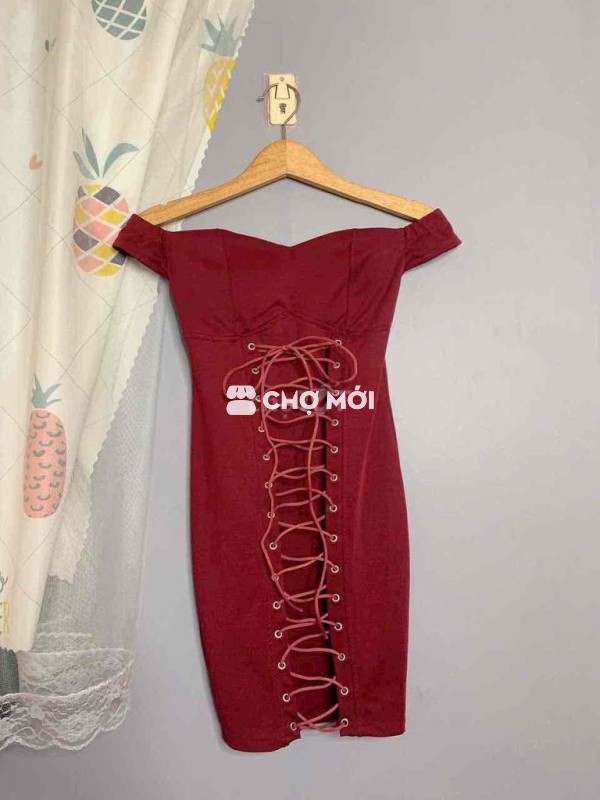 Đầm nữ trễ vai đan dây