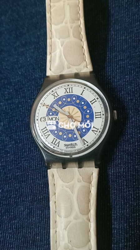 Đồng hồ Swatch Unisex Trắng Dây da