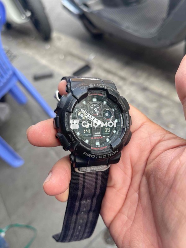 Đồng hồ Casio GA100 Đen Nam
