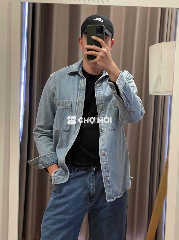 Áo sơ mi bò nam Mango chính hãng