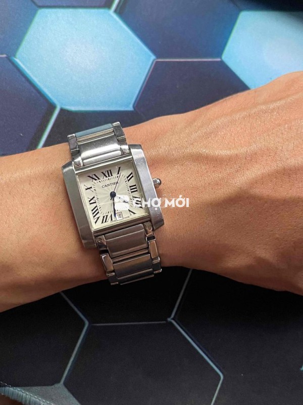 Đồng hồ đeo tay Cartier Tank Nam Bạc